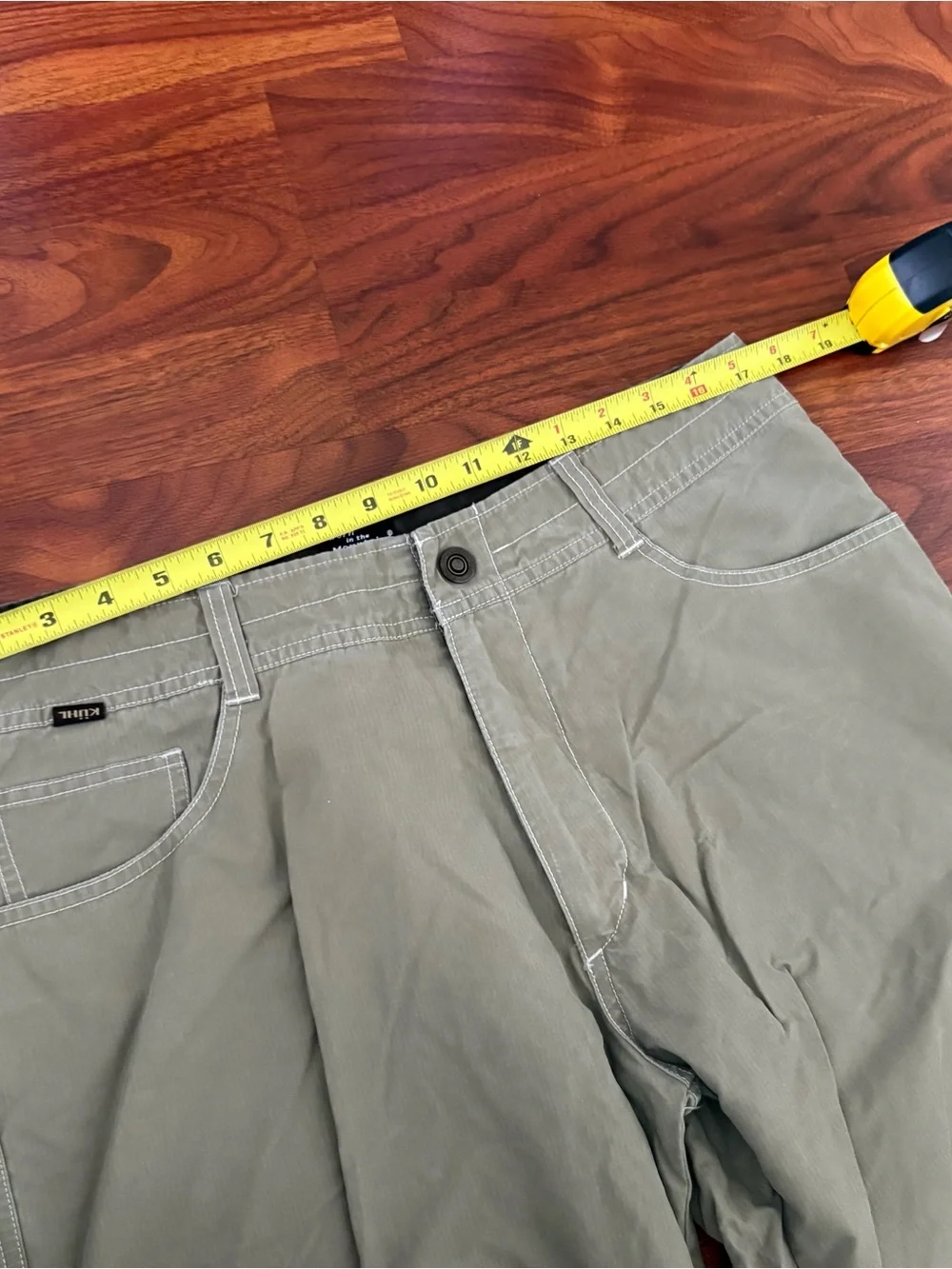 KUHL Pants Mens 34x31 Tan Khaki Kuhldry Hiking Outdoor Cargo Utility Straight